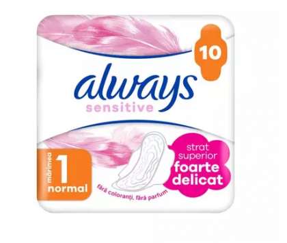 ALWAYS ABSORBANTE SENSITIVE 10BUC